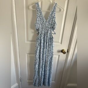 Rue21 Blue and White Sequin Embellished Sundress